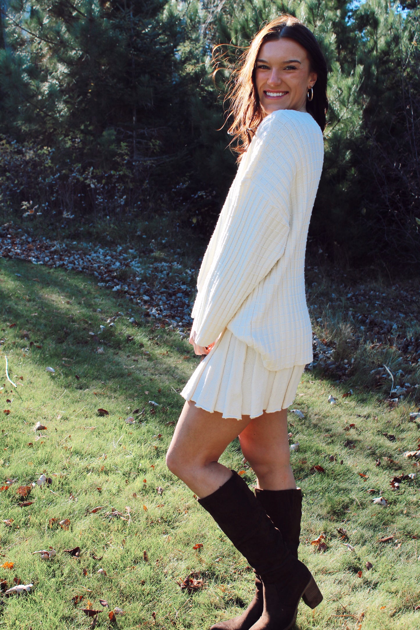 Cedar sweater and skirt set