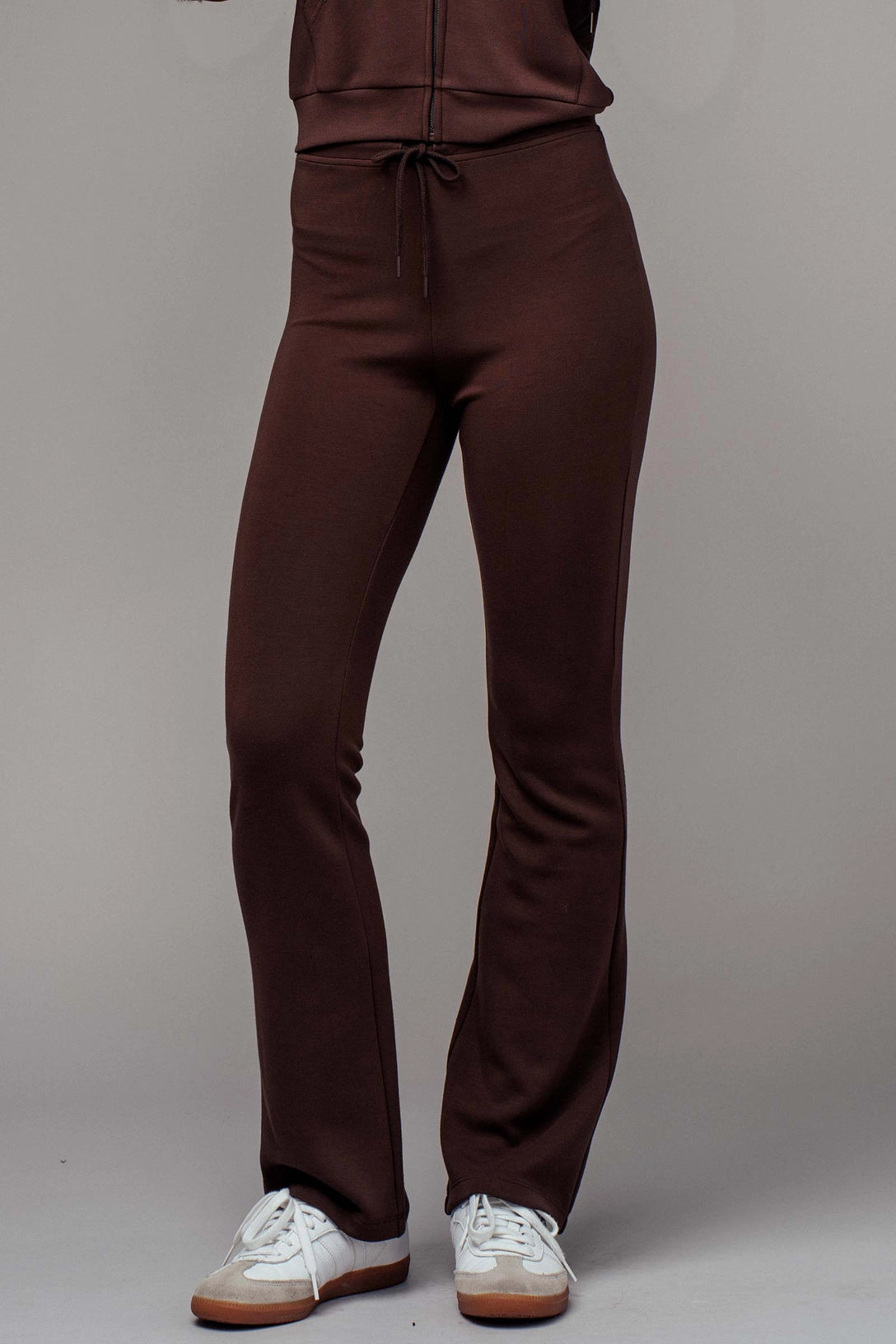 Maple drawstring flare knit lounge pants